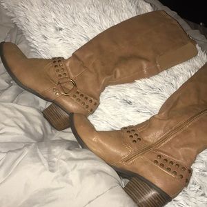 Tall brown boots